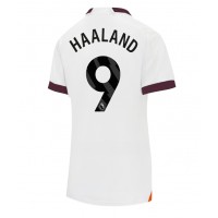 Echipament fotbal Manchester City Erling Haaland #9 Tricou Deplasare 2023-24 pentru femei maneca scurta